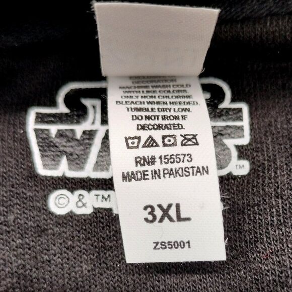 Men's Star Wars 3X Black The Mandalorian Bounty Hunter Shadow Hoodie - Picture 9 of 11